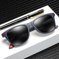 Miniatyrbild 4 av 6: Klassiska polariserade solglasögon Herr Dam Märkesdesign Körning Fyrkantig Båge Solglasögon Man Goggle UV400 Gafas De Sol C8  Red MULTI