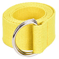 Miniatyrbild 1 av 6: Mode Casual Unisex Nylon Canvas Tyg Bältesrem D Ring Spänne Midjeband Enfärgad Lång tygklänning Stickad midjeband yellow