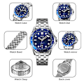 Miniatyrbild 4 av 5: SKMEI Japan Quartz urverk Herr Klockor Three Dimensional Texture Dial Armbandsur Fashon Datum Tid Klocka Man reloj hombre 9276 color 3
