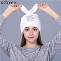 Miniatyrbild 1 av 6: Xthree Flanell Autumn Skullies Beanies för Kvinnor Vinterhatt Söt Kitty Barnhatt för Flickor Gorras Silver