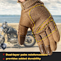 Miniatyrbild 4 av 6: Taktiska handskar i PU-läder Pekskärm Hårt skal Helfingerhandske Army Military Combat Airsoft Driving Cykelvantar Herr Brown M