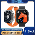 Miniatyrbild 2 av 6: 49mm Smart Watch IP08 Ultra Smartwatch Herr Dam Puls Bluetooth Call Vattentät Trådlös Laddning PK DT8 Ultra W68 HW8 black orange IP08 ultra