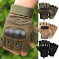 Miniatyrbild 4 av 5: Taktiska militärhandskar Skyddsskal Army vantar Antisladd träningshandskar Motorcykel Jakt Finger Vandringshandskar Full khaki L