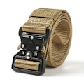 Miniatyrbild 1 av 6: Army Style Stridsbälten Snabbkoppling Taktiskt bälte Mode Män Militär Canvas Midjeband Utomhus Jakt Vandringsredskap Khaki ZS 3.8cm X 125cm
