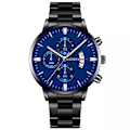 Miniatyrbild 1 av 6: reloj hombre Mode Män Klocka i rostfritt stål Watch Kvarts Watch Business Klockor Man Klocka relogio masculino Style 3