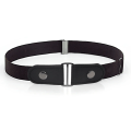 Miniatyrbild 1 av 5: Spännefritt osynligt midjebälte Bekvämt elastiskt Justerbart Lazy Black Seamless Enkel Tight Midjeband Modeaccessoarer black 100cm