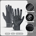 Miniatyrbild 1 av 6: Kyncilor Cykelhandskar Guantes Ciclismo Herr Dam Handske Vattentät Anti Halk Pekskärm Vandring Vinterhandskar GY-06 M