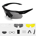 Miniatyrbild 3 av 6: Tr90 Military Goggles 3 lins Solglasögon Skottsäkra Army taktiska Glasögon skytte Glasögon MTB Cykling 5 PC lens(.296)