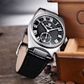 Miniatyrbild 6 av 6: BENYAR Herrklockor Retro Dial Quartz Watch For Herr Lyx 40MM Militärläder Originalklockor Vattentät klocka Reloj Hombre Black