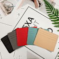 Miniatyrbild 5 av 6: 1 st Nytt mode för män/kvinnor Mini-ID-kort Business Case PU-läder Ultratunt Case Student case Red A
