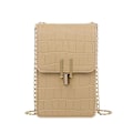 Miniatyrbild 1 av 6: Krokodilmönster Mode Damväska Högkvalitativ textur Axelväska Mobiltelefonväska PU-spänne Crossbody-väskor för kvinnor Khaki
