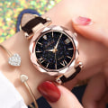 Miniatyrbild 1 av 6: Lyxig watch för kvinnor 2022 diamantbesatt lysande retro damklocka watch för damer Relogio Montre Femme brown