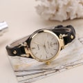 Miniatyrbild 6 av 6: pop 2023 Quartz Watch Watch Läder Tunt Armband Enfärgad Mode Presentklocka Dam Watch Para Mujer blue