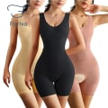 Miniatyrbild 5 av 6: Flarixa Plus Size Butt Lifter Body Shaper Damkropp Öppen gren Magkontroll Shapewear Seamless Slimming Underwear 5XL Beige-Boxer M-L