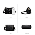 Miniatyrbild 6 av 6: Väskor i äkta läder för kvinnor Casual Enkel Små handväskor för kvinnor Högkvalitativ naturlig nötkött Kvinnlig axlar Crossbody Tote Red