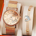 Miniatyrbild 2 av 6: Elegant rosguld watch Kvinna Enkelt Temperament Student Vattentät Kvinna Högnivå Kvinna Lyxklockor Kvinnor rose gold