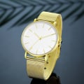 Miniatyrbild 4 av 6: Watch 2022 Lyxmode Enkel Armbandsur Läder Guld Urtavla Casual Man Brecalet Quartz Clock Vip-länk för droppe 568 Black