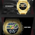 Miniatyrbild 6 av 6: NAVIFORCE Top Luxury Original Watch för män Kvartsstål Vattentät Dual Display Militärklockor Relogio Masculino BB