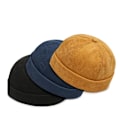 Miniatyrbild 2 av 6: Bomullshatt utan brätte, Skullies, Beanie, Keps, Dam, Hip Hop, Sommarhattar, Vintage, Herr, Ensfärgad, Street, Dome White(2023 New)