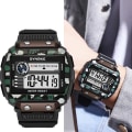 Miniatyrbild 4 av 6: Watch Sport Digital watch Lysande LED Big Dial Multifunktionsklocka utomhus 50M vattentät watch för man Red