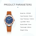 Miniatyrbild 3 av 6: NAVIFORCE Mode Minimalistisk Design Watch för kvinnor Casual Quartz Dam Läder Armbandsur Case Kvinnlig klocka RGBB
