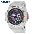 Miniatyrbild 2 av 6: SMAEL Military Sport Watch Quartz Armbandsur 50M Vattentät Väckarklocka Ljus Analog Digital 8007 Herr Man Klockor Kronograf BLACK GOLD