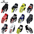 Miniatyrbild 2 av 6: Nya Andningsbara Motorcykelhandskar Hel Finger Utomhuscyklar Racing Bil Motocross Handskar Unisex Mtb Mx Dh Handskar Cykling black5 S