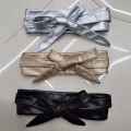 Miniatyrbild 4 av 6: Kvinnor Snörbälte Nytt Bowknot Bälten för Kvinnor Längre Bind Midjeband Slips Rosett Dam Klänning Dekoration Mode Pu Bredt Bälte wine red 225cm