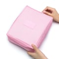 Miniatyrbild 1 av 6: FUDEAM Multifunktion Kvinnor Utomhusförvaringsväska Toalettartiklar Organisera Sminkväska Bärbar Vattentät Kvinnlig Reseväska Light Pink