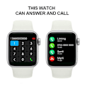 Miniatyrbild 4 av 6: Original IWO 14 T900 Pro Max Smart Watch Series 7 Bluetooth Call 44mm blodtrycksmätare Smartwatch Klockor för Apple Android Add Pink Steel