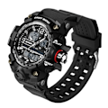 Miniatyrbild 1 av 6: SANDA koreansk modetrend utomhus fritid vattentät multifunktion elektronisk watch i universitetsstudenten Watch Black White