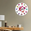 Miniatyrbild 6 av 6: Nail Art Studio Dekorativ Väggklocka Tyst Quartzklocka Haning Väggur Skönhetssalong Dekoration Nagelterapeut Presentidé White Frame With LED