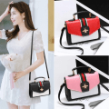 Miniatyrbild 3 av 6: Kvinnor Designer Contrast Handväska Kvinna Ny Klassisk Crossbody-väska Flikväska Läder Axelväska Damväska Red