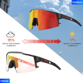 Miniatyrbild 1 av 6: Photochromic Röda eller Blå Cykelsolglasögon Utomhussport Cykel Cykelglasögon MTB Glasögon Glasögon Cykelglasögon NYHET 2023 08-Photochromic RED Photochromic 1Lens