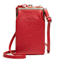 Miniatyrbild 1 av 6: Mode Kvinnor Mini Crossbody-väska & handväskklämmor Telefonpaket Kvinnlig Clutch-plånbok Damer Liten handväska Pu-läder Axelväskor Red