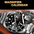 Miniatyrbild 4 av 6: ARLANCH Hot Sell Herr Quartz Watch Toppmärke Date Sport Klockor Mode Lyx Vattentät Helt Stål Man Klocka Relogio Masculino Gold blue With box