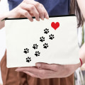 Miniatyrbild 5 av 6: Peace Love Dogs Print Kvinnor Kosmetiska väskor Love My Dog Cute Paws Dragkedja Sminkpåse Resor Toalettsaker Organizer Stor kapacitet W01922-TBWH-D