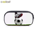 Miniatyrbild 1 av 6: Fotbolls-/ print Kosmetiska fodral Pennväska Pojkar Skolväskor Barn Case Barn Stationära väskor qbbfoot02