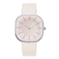 Miniatyrbild 1 av 6: 2022 Par Simple Square Quartz Watch Damklockor Enkel Big Dial Square Watch män Sommarpresentklocka Watch creamy-white