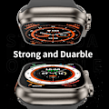 Miniatyrbild 4 av 6: 49mm Ny Smart Watch För Apple Ultra 8 NFC GPS Track Herr Dam Smartwatch Series 8 Termometer BluetoothCall Vattentät Sport black and xiaohuiNL