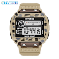 Miniatyrbild 1 av 6: SYNOKE Digitala klockor för män Utomhussport Mode Multi Vattentät Stor urtavla Lysande armbandsur Väckarklockor män 9801 khaki