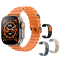 Miniatyrbild 1 av 6: Smart Watch Ultra 8 NFC GPS Track 49mm Herr Dam Smartwatch Series 8 Termometer BluetoothCall Vattentät Sport För Apple GoldHY 3YJ strap