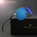 Miniatyrbild 6 av 6: KINGSEVEN Aluminium Magnesium Polarized Solglasögon Herr Driver Mirror Solglasögon Man Fiske Dam Glasögon För Herr C05 General package Orignal
