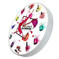 Miniatyrbild 5 av 6: Nail Art Studio Dekorativ Väggklocka Tyst Quartzklocka Haning Väggur Skönhetssalong Dekoration Nagelterapeut Presentidé White Frame With LED