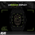 Miniatyrbild 4 av 6: Kimsdun Watch For Herr Toppmärke Lyx Vattentät Tonneau Hollow Out Skull Man Armbandsur Silikon Relogio Masculino 2022 rose black box