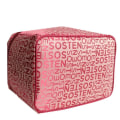Miniatyrbild 6 av 6: Extra stor kapacitet Kvinna Kosmetiska väskor Stora resor Toalettväska Bokstavsmönster Nödvändigt Organizer Sminkväska Förvaring ZL100-D middle rose red