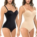 Miniatyrbild 2 av 6: BH Shapewear Body Kvinnor Waist Trainer Korsett Modelleringsrem Reduktiv görd Bantning Underkläder Kroppsformare beige mesh butt M