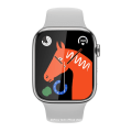 Miniatyrbild 1 av 6: Watch 9 Smart Watch Series 8 Always on Display Blodsocker NFC Smartwatch Herr Dam BT Call Kroppstemperatur För Apple Silver