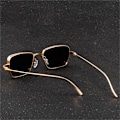 Miniatyrbild 5 av 6: Steampunk-stil fyrkantiga solglasögon klassiska gotiska män kvinnor märkesdesigner fyrkantig legering båge Färgglada lins solglasögon BlackRed MULTI
