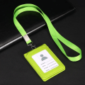 Miniatyrbild 1 av 6: Visitkortshållare med nackrem Lanyard Badge Hållare Personal ID-kort Buss ID-hållare Kreditbandskorthållare A-green